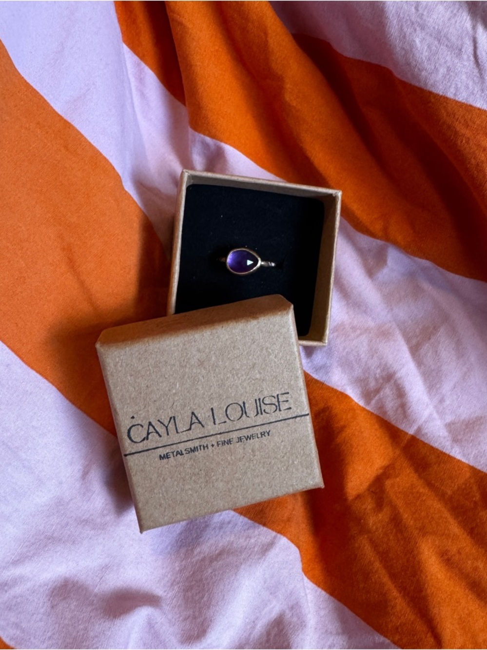 Amethyst Gold Filled + Sterling Silver Ring